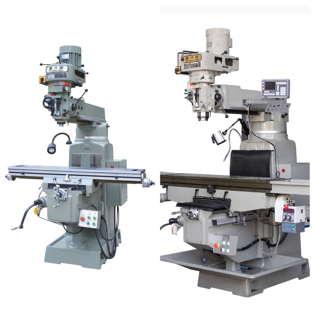 5S vertical universal turret milling machine NT40 spindle Z axis automatic lifting device