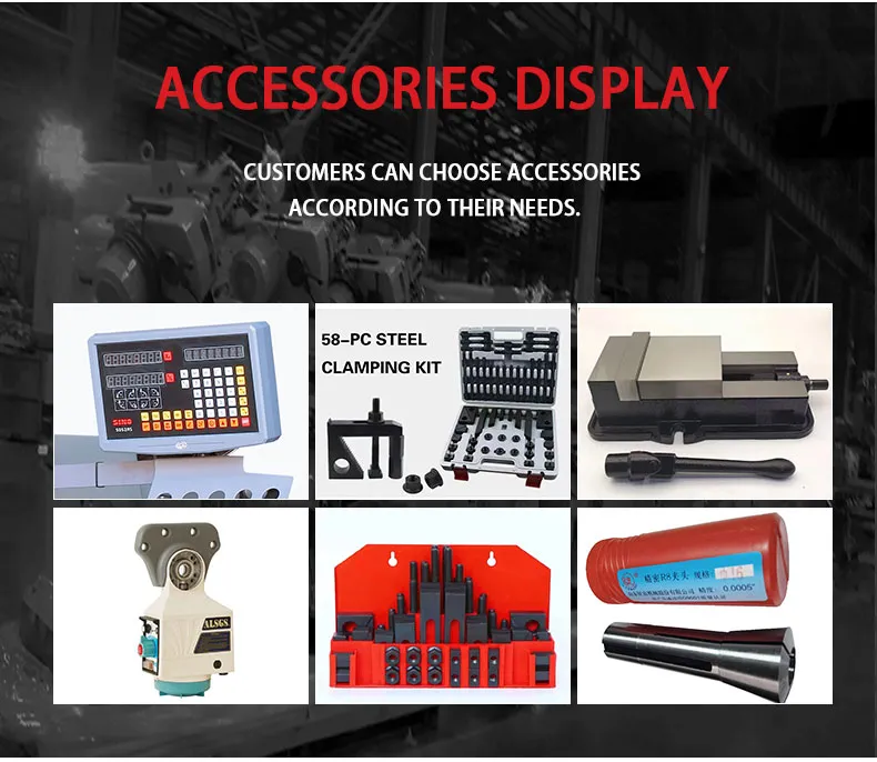 Poleda 5m/5s Universal Vertical Rocker Turret Milling Machine with High Accuracy, China